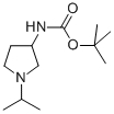 TERT-BUTYL 1-ISOPROPYLPYRROLIDIN-3-YLCARBAMATE Structure