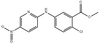 2-chloro-5-(5-nitro-pyridine-2-ylamino)-
benzoic acid methyl ester Structure