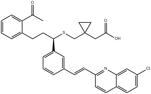 孟鲁司特甲酮 结构式