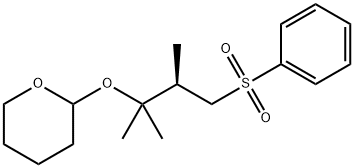 Tetrahydro-2-[(2R)-1,1,2-triMethyl-3-(phenylsulfonyl)propoxy]-2H-pyran-d6 Structure