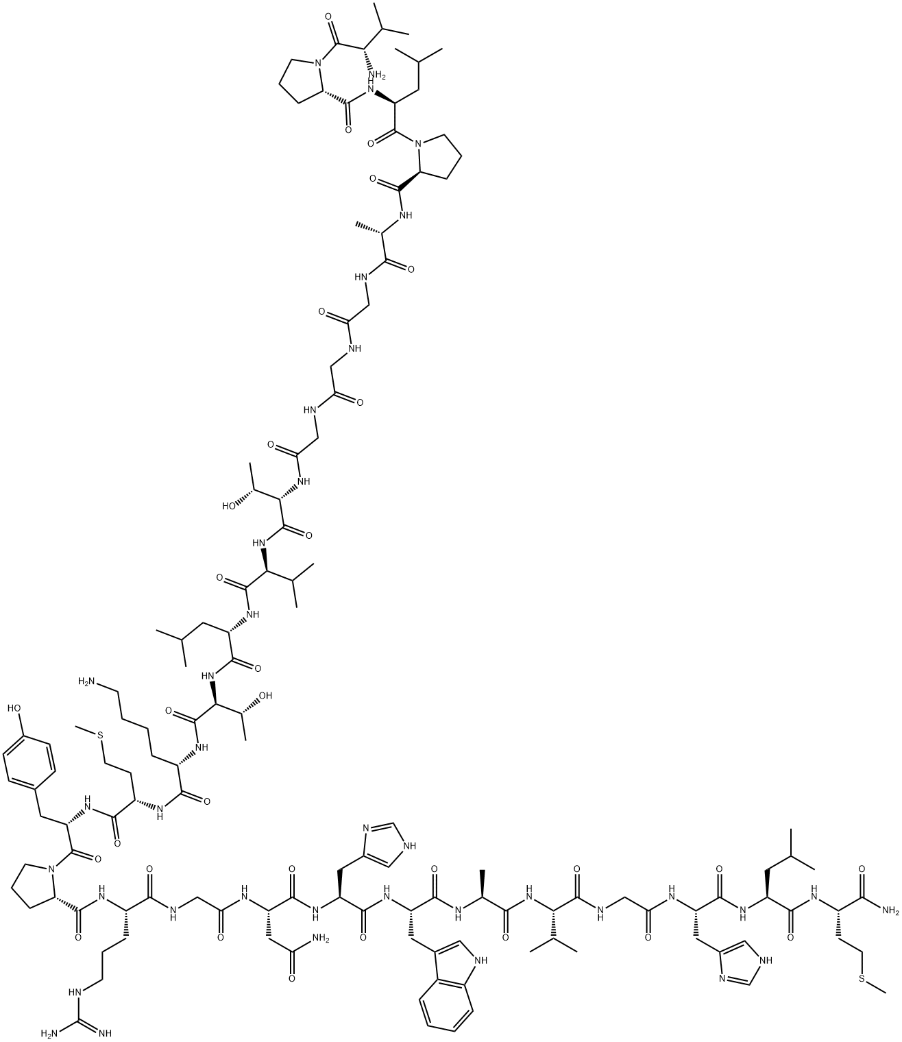 ガストリン放出ペプチド 化学構造式