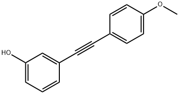 3-((4-METHOXYPHENYL)ETHYNYL)PHENOL 结构式