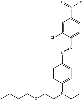 N-(2-butoxyethyl)-4-[(2-chloro-4-nitrophenyl)azo]-N-ethylaniline 结构式