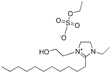 1-ethyl-4,5-dihydro-3-(2-hydroxyethyl)-2-undecyl-1H-imidazolium ethyl sulphate 结构式