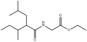 ethyl N-(2-sec-butyl-3-methyl-1-oxopentyl)glycinate 结构式