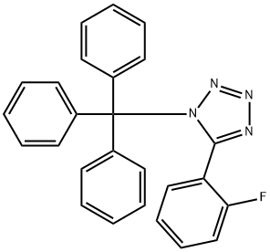 5-(2-Fluorophenyl)-1-(triphenylMethyl)-1H-tetrazole Structure