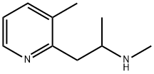 N-メチル-1-(3-メチルピリジン-2-イル)プロパン-2-アミン 化学構造式