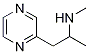 N-メチル-1-ピラジン-2-イルプロパン-2-アミン 化学構造式