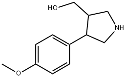(3S,4R)-4-(3-METHOXYPHENYL)PYRROLIDINE-3-CARBOXYLIC ACID 化学構造式