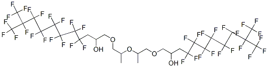 1,1'-[oxybis(propyleneoxy)]bis[4,4,5,5,6,6,7,7,8,8,9,9,10,11,11,11-hexadecafluoro-10-(trifluoromethyl)undecan-2-ol] 结构式