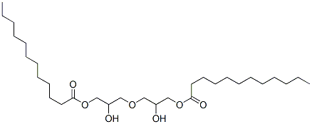 ビス(ドデカン酸)オキシビス(2-ヒドロキシ-3,1-プロパンジイル) 化学構造式