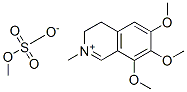 3,4-dihydro-6,7,8-trimethoxy-2-methylisoquinolinium methyl sulphate Struktur