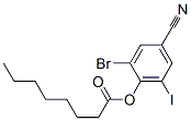 2-bromo-4-cyano-6-iodophenyl octanoate  Struktur