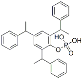 2,4,6-tris(1-phenylethyl)phenyl dihydrogen phosphate Structure