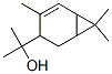 α,α,4,7,7-ペンタメチルビシクロ[4.1.0]ヘプタ-4-エン-3-メタノール 化学構造式
