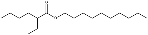 decyl 2-ethylhexanoate Struktur