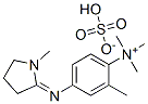 methyl N,N,N-trimethyl-4-[(1-methylpyrrolidin-2-ylidene)amino]anilinium sulphate Structure