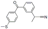 2-[3-[4-(methylthio)benzoyl]phenyl]propiononitrile Structure