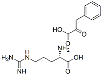 L-arginine mono(alpha-oxobenzenepropionate) 结构式