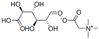 α-カルボキシ-N,N,N-トリメチルメタンアミニウム・D-ガラクツロン酸アニオン 化学構造式
