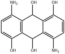 4,8-diamino-9,10-dihydroanthracene-1,5,9,10-tetrol Struktur
