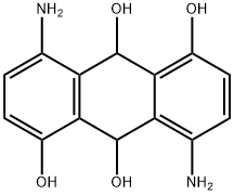 4,8-diamino-9,10-dihydroanthracene-1,5,9,10-tetrol 结构式