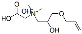 (3-allyloxy-2-hydroxy)propylcarboxymethyldimethylammonium hydroxide 结构式