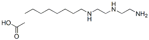 N-(2-aminoethyl)-N'-octylethylenediamine acetate Structure
