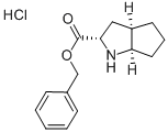 (S,S)-2-Azabicyclo[3,3,0]-octane-3-carboxylic acid benzylester hydrochloride Struktur