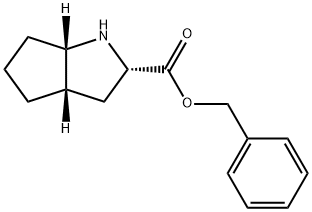(S,S,S)-2-Azabicyclo[3,3,0]-octane-carboxylic acid benzylester hydrochloride Struktur