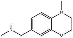 3,4-ジヒドロ-4-メチル-7-[(メチルアミノ)メチル]-2H-1,4-ベンゾキサジン 化学構造式