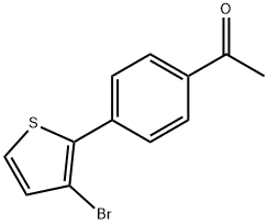4'-(3-Bromothien-2-yl)acetophenone Struktur