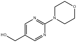 (2-モルホリノピリミジン-5-イル)メタノール 化学構造式