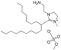 1-(2-アミノエチル)-2-[(Z)-8-ヘプタデセニル]-4,5-ジヒドロ-3-メチル-1H-イミダゾール-3-イウム・メチルスルファート 化学構造式