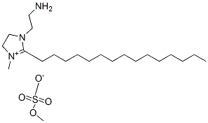 1-(2-aminoethyl)-4,5-dihydro-3-methyl-2-pentadecyl-1H-imidazolium methyl sulphate  Structure