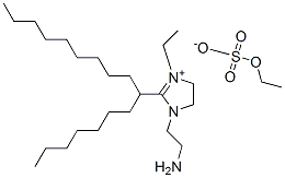 (Z)-1-(2-aminoethyl)-3-ethyl-2-(8-heptadecyl)-4,5-dihydro-1H-imidazolium ethyl sulphate 结构式