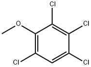 1,2,3,5-テトラクロロ-4-メトキシベンゼン 化学構造式