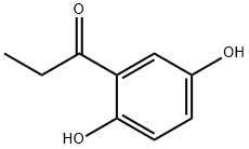 1-(2,5-ジヒドロキシフェニル)-1-プロパノン 化学構造式