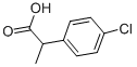 2-(4-クロロフェニル)プロパン酸 化学構造式