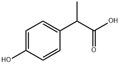 2-(4-ヒドロキシフェニル)プロピオン酸 化学構造式