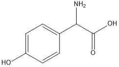 DL-4-HYDROXYPHENYLGLYCINE Struktur