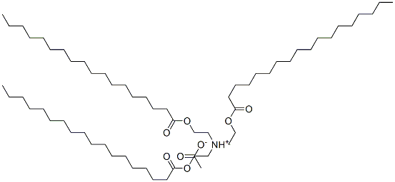 tris[2-(stearoyloxy)ethyl]ammonium acetate Structure