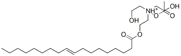 9-オクタデセン酸2-[ビス(2-ヒドロキシエチル)アミノ]エチル・酢酸 化学構造式