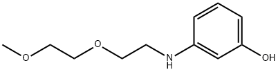 3-[[2-(2-methoxyethoxy)ethyl]amino]phenol  Structure