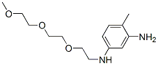 N'-[2-[2-(2-メトキシエトキシ)エトキシ]エチル]-4-メチル-1,3-ベンゼンジアミン 化学構造式