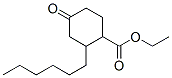 ethyl 2-hexyl-4-oxocyclohexanecarboxylate Structure