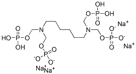 12,12-dihydroxy-2,9-bis[(phosphonooxy)methyl]-11-oxa-2,9-diaza-12-phosphadodecyl dihydrogen phosphate 12-oxide, tetrasodium salt Structure