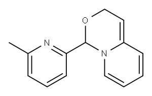 1-(6-methyl-2-pyridyl)-1H,3H-pyrido[1,2-c][1,3]oxazine 结构式