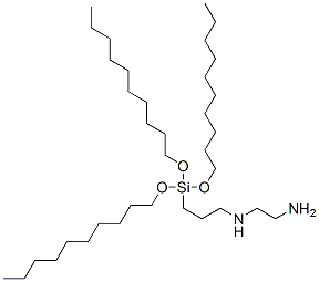 N-[3-[トリス(デシルオキシ)シリル]プロピル]-1,2-エタンジアミン 化学構造式
