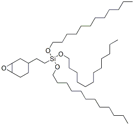 tris(dodecyloxy)[2-(7-oxabicyclo[4.1.0]hept-3-yl)ethyl]silane Structure